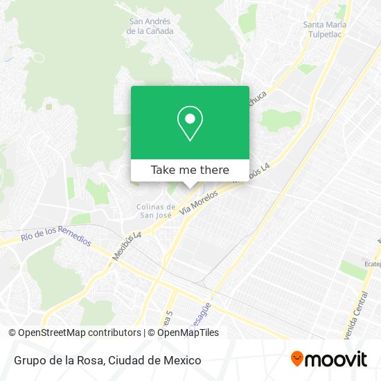 Grupo de la Rosa map