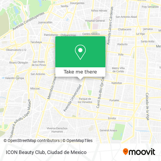 Mapa de ICON Beauty Club