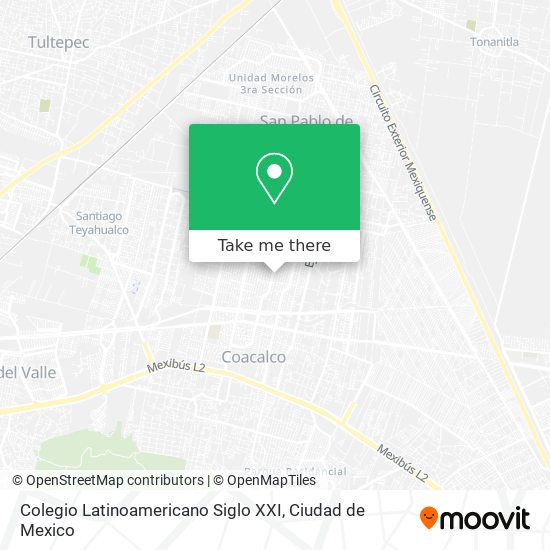 Mapa de Colegio Latinoamericano Siglo XXI