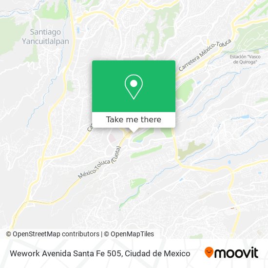 Wework Avenida Santa Fe 505 map