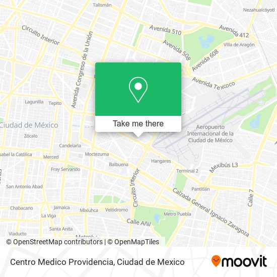 Mapa de Centro Medico Providencia