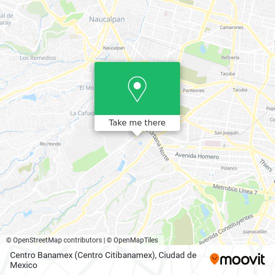 Mapa de Centro Banamex (Centro Citibanamex)