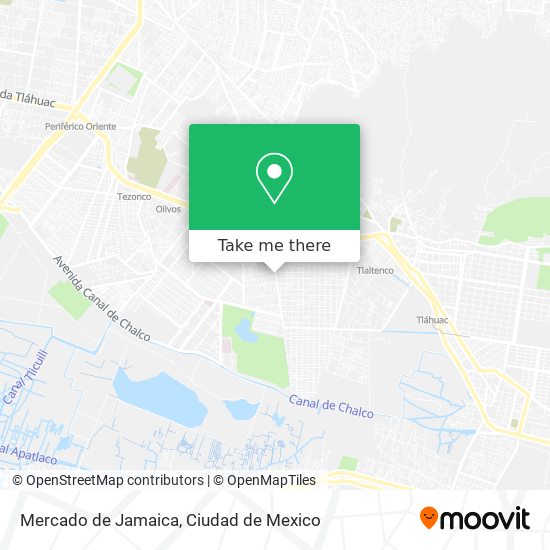 Mercado de Jamaica map