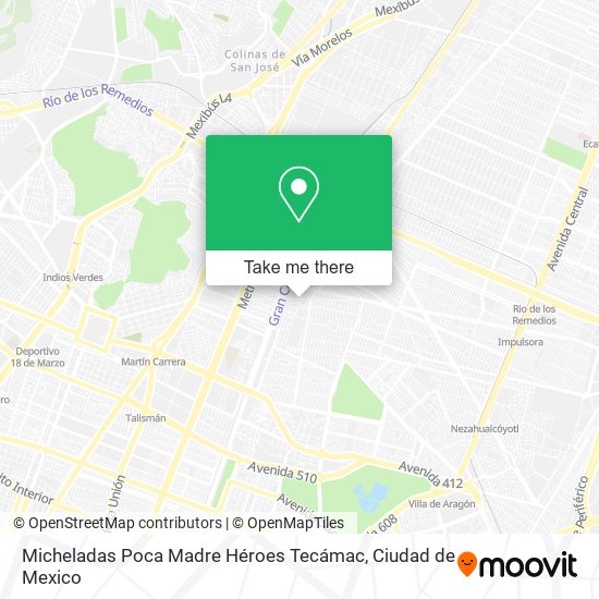 Micheladas Poca Madre Héroes Tecámac map