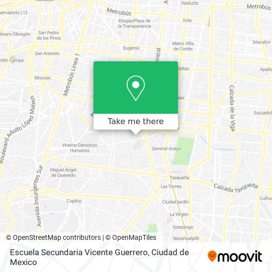 Escuela Secundaria Vicente Guerrero map