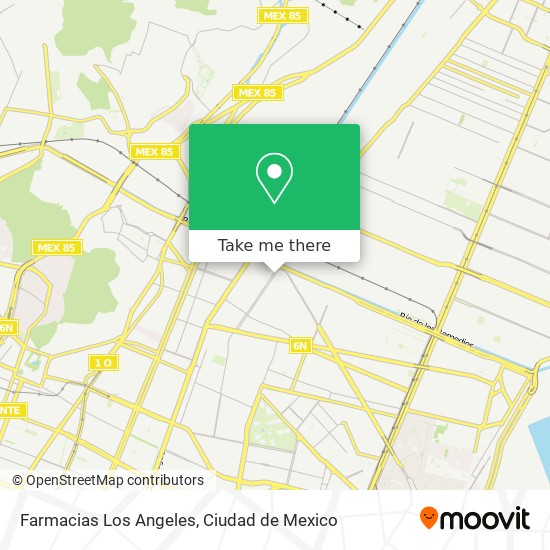Farmacias Los Angeles map