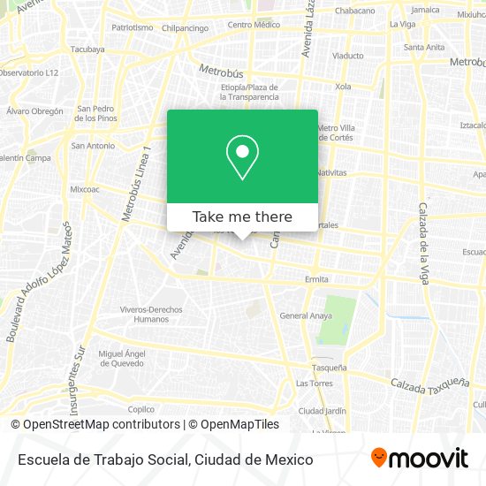 Escuela de Trabajo Social map