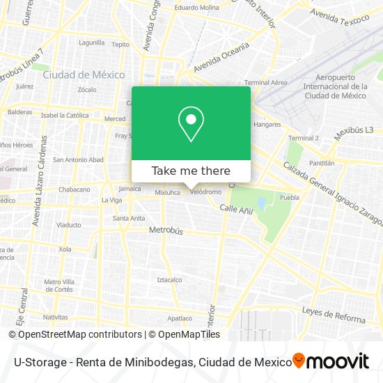 U-Storage - Renta de Minibodegas map