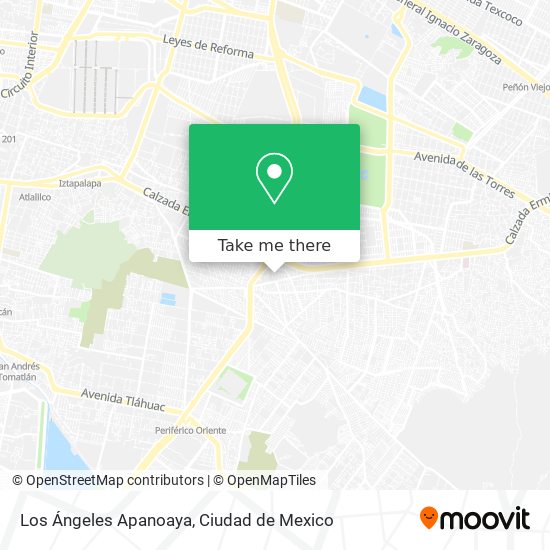 Los Ángeles Apanoaya map