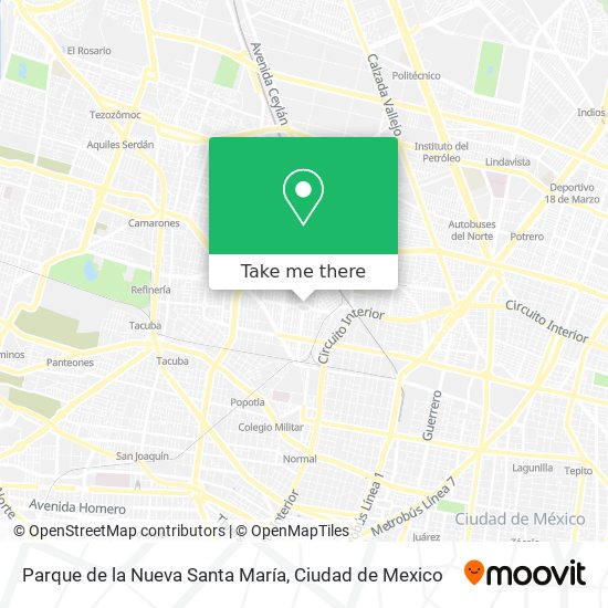 Parque de la Nueva Santa María map