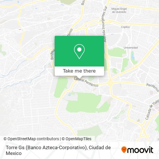 Torre Gs (Banco Azteca-Corporativo) map