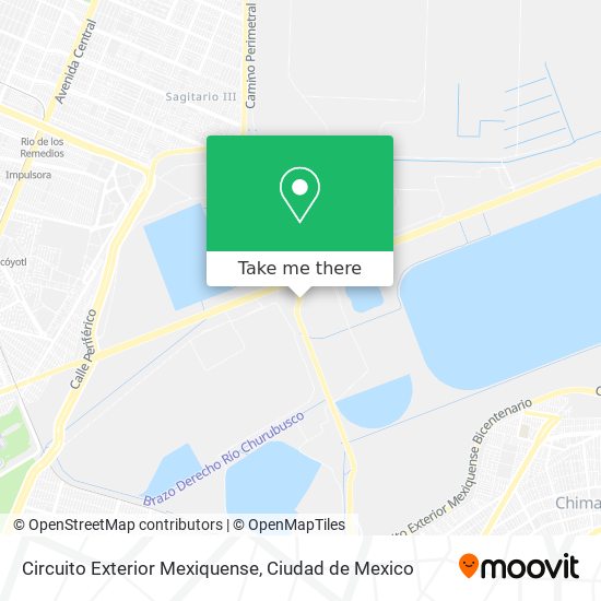 Mapa de Circuito Exterior Mexiquense