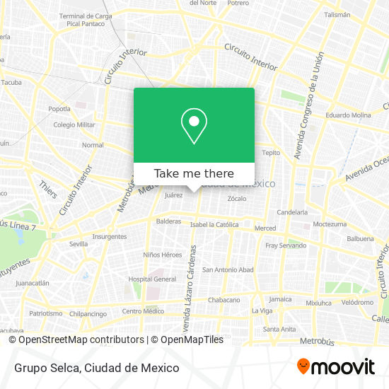 Grupo Selca map