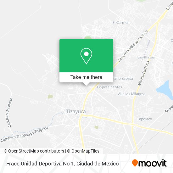 Mapa de Fracc Unidad Deportiva No 1