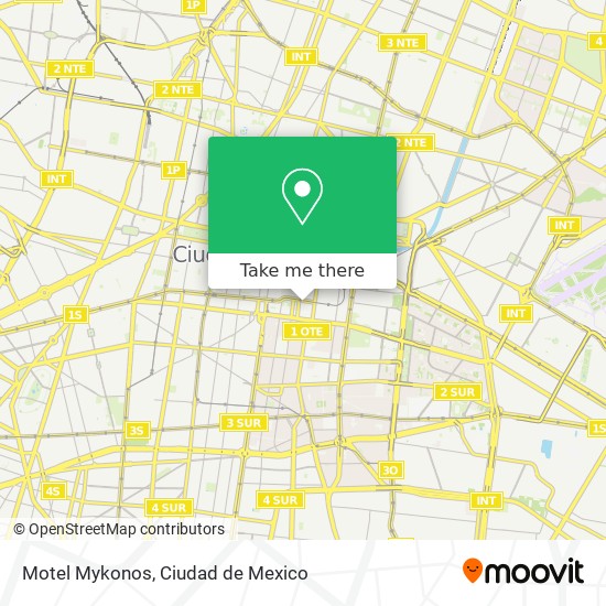 Motel Mykonos map