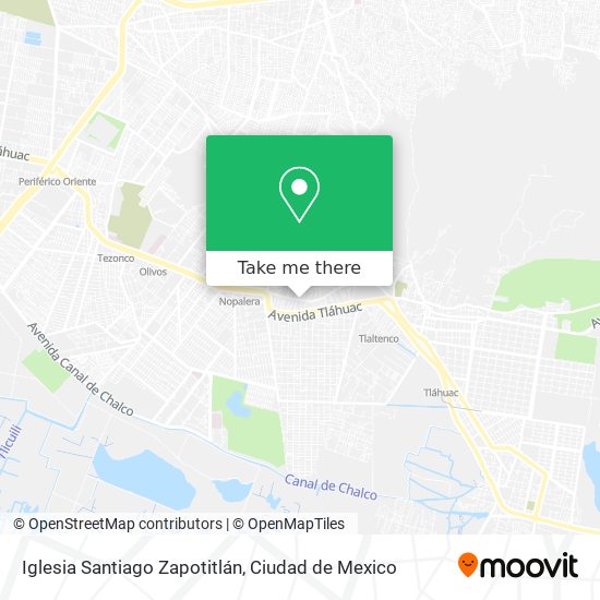Mapa de Iglesia Santiago Zapotitlán