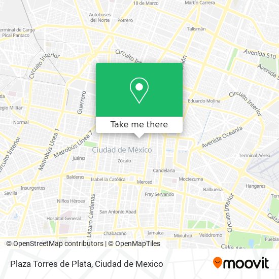 Plaza Torres de Plata map
