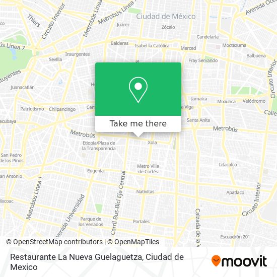 Restaurante La Nueva Guelaguetza map