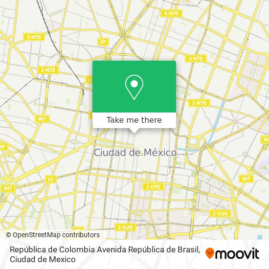 República de Colombia Avenida República de Brasil map