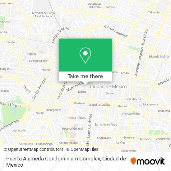 Mapa de Puerta Alameda Condominium Complex