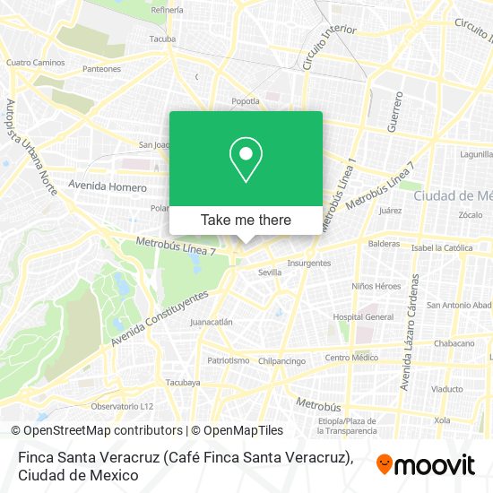 Finca Santa Veracruz map