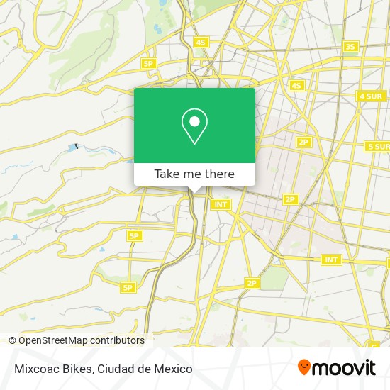 Mixcoac Bikes map