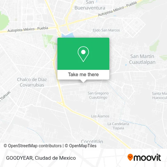 GOODYEAR, Calzada Chalco map