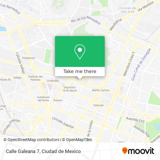 Mapa de Calle Galeana 7
