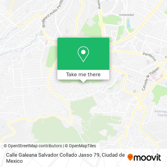 Mapa de Calle Galeana Salvador Collado Jasso 79