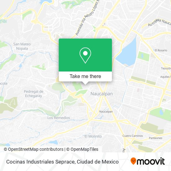 Cocinas Industriales Seprace map