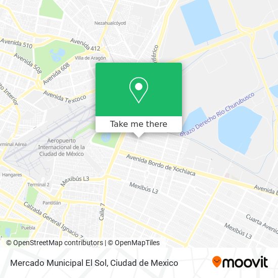 Mapa de Mercado Municipal El Sol