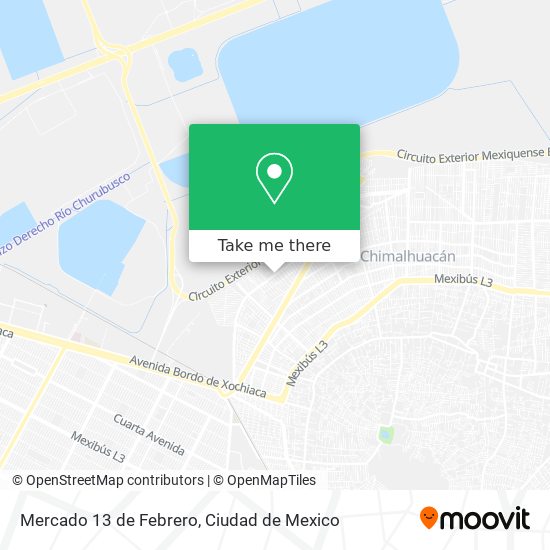 Mercado 13 de Febrero map
