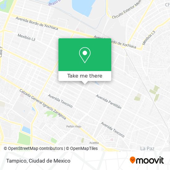 Mapa de Tampico