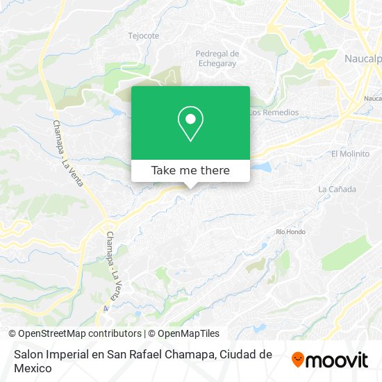Mapa de Salon Imperial en San Rafael Chamapa
