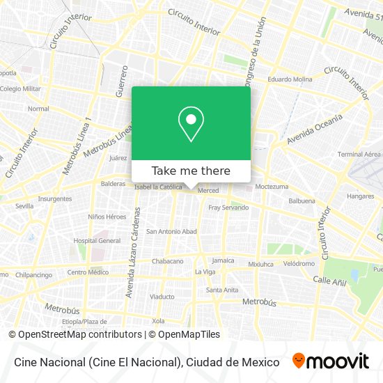 Cine Nacional (Cine El Nacional) map