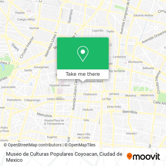 Museo de Culturas Populares Coyoacan map