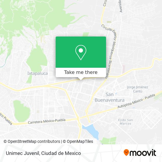 Mapa de Unimec Juvenil