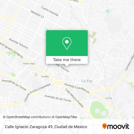 Calle Ignacio Zaragoza 49 map