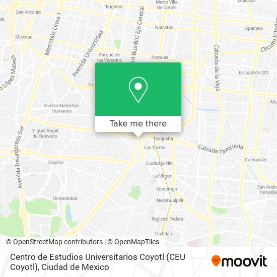 Centro de Estudios Universitarios Coyotl (CEU Coyotl) map