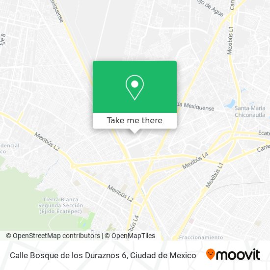Mapa de Calle Bosque de los Duraznos 6