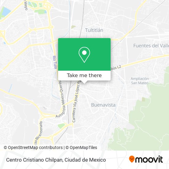 Mapa de Centro Cristiano Chilpan