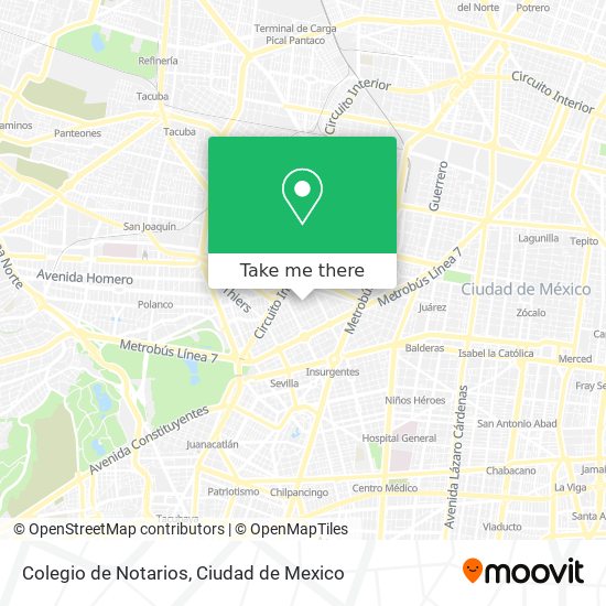 Colegio de Notarios map