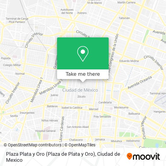 Plaza Plata y Oro map