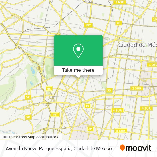 Avenida Nuevo Parque España map