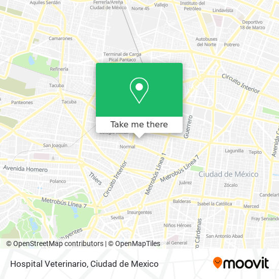 Mapa de Hospital Veterinario