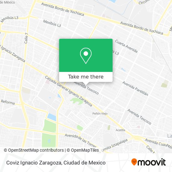 Coviz Ignacio Zaragoza map