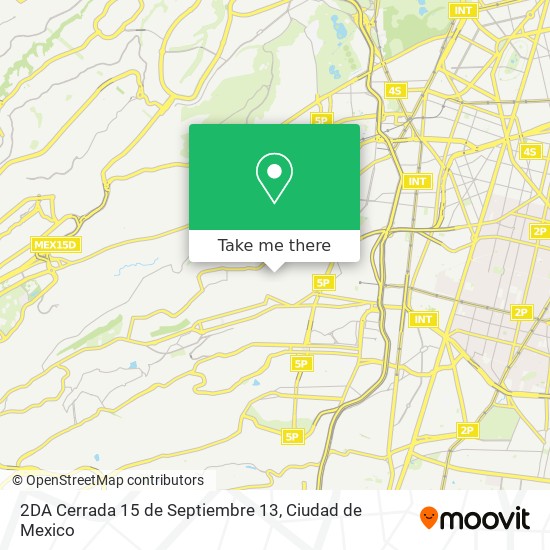 Mapa de 2DA Cerrada 15 de Septiembre 13