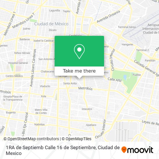 1RA de Septiemb Calle 16 de Septiembre map