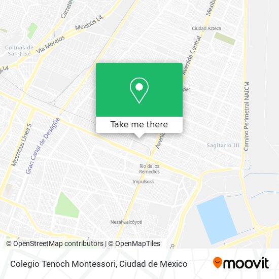 Mapa de Colegio Tenoch Montessori