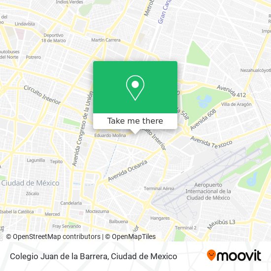 Colegio Juan de la Barrera map